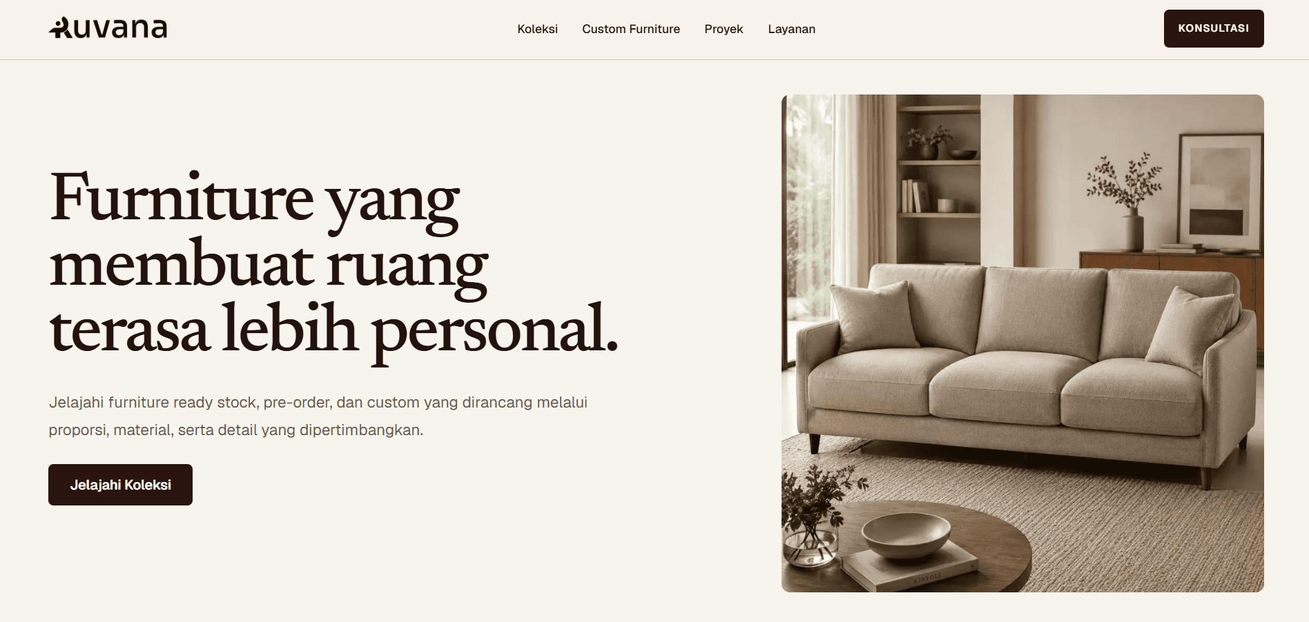 Ruvana — Furniture Catalog & CMS